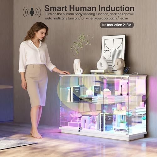 RGB Glass Display Cabinet with - Glass Cabinet Display review and price