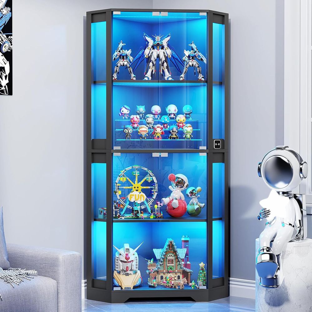 65 Illuminated Glass Display C - Glass Cabinet Display review and price