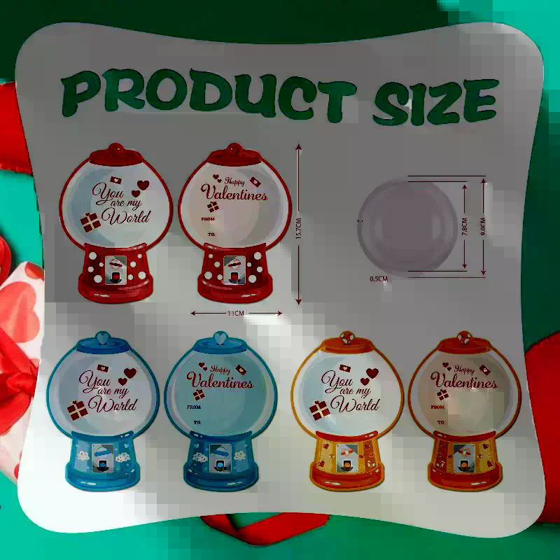 18/36 Pcs DIY Valentines Candy - Bubble Gum Machine review and price