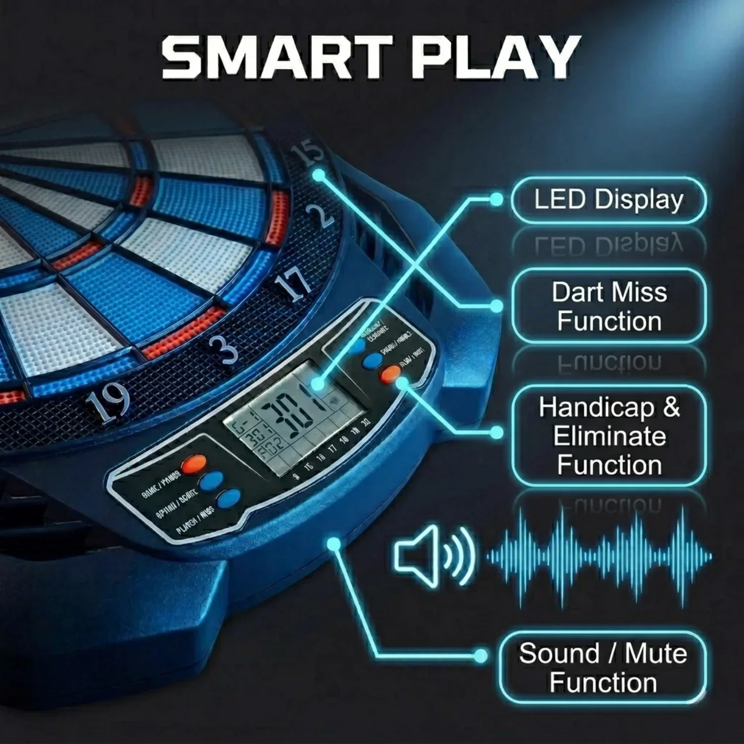 DartVibe Advanced Electronic D - Electronic Dartboard Cabinet review and price
