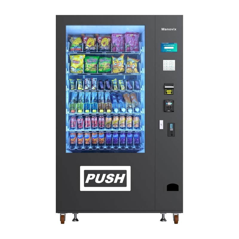 Customized Large 60 Slots Snac - Bill Acceptor Vending review and price
